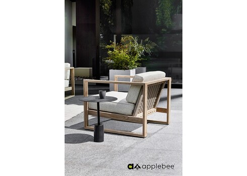 Tugitool Apple Bee ANTIGUA beež / tiik, 77x81xH61 cm