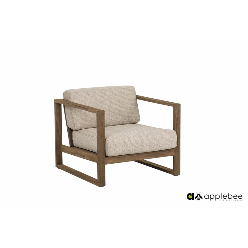 Tugitool Apple Bee ANTIGUA beež / tiik, 77x81xH61 cm