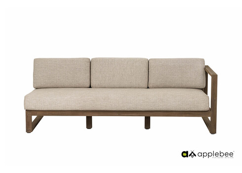 Diivan Apple Bee ANTIGUA beež / tiik vasak, 193x81xH61 cm