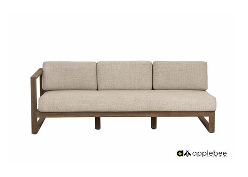 Diivan Apple Bee ANTIGUA beež / tiik parem, 193x81xH61 cm