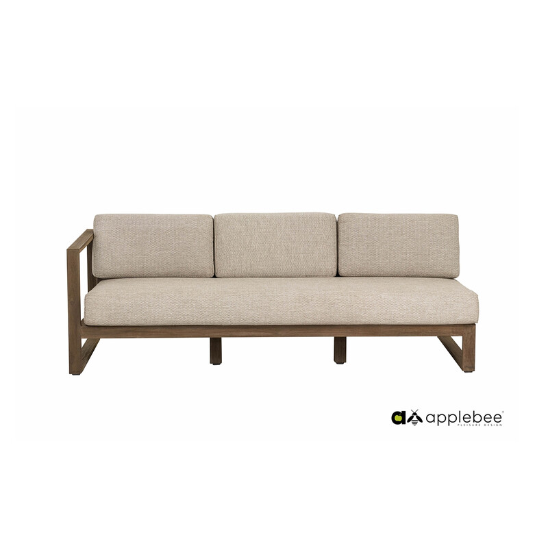 Diivan Apple Bee ANTIGUA beež / tiik parem, 193x81xH61 cm