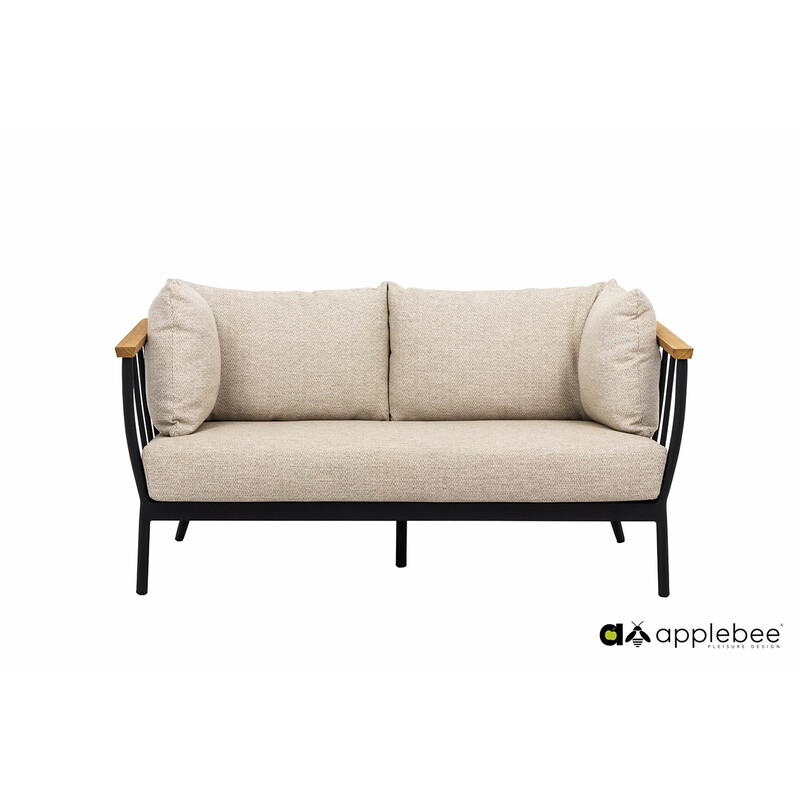 Diivan Apple Bee CONDOR must / helebeež, 140x81xH64 cm