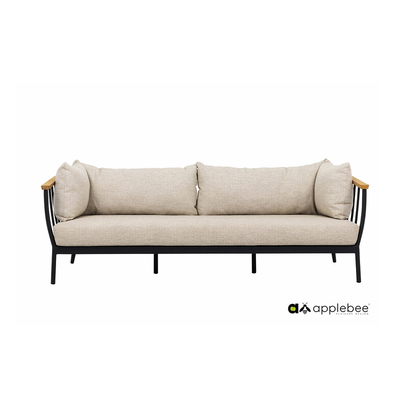 Diivan Apple Bee CONDOR must / helebeež, 206x81xH64 cm