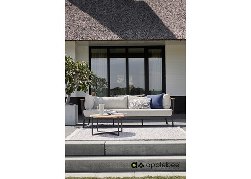 Diivan Apple Bee CONDOR must / helebeež, 206x81xH64 cm