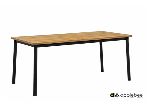 Söögilaud Apple Bee ELLE BELT must / tiik, 180x90xH75 cm
