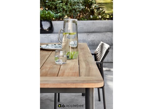 Söögilaud Apple Bee ELLE BELT must / tiik, 180x90xH75 cm