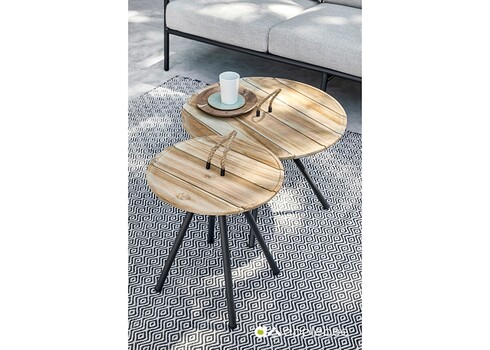 Diivanilaudade komplekt ELLE BELT must / tiik