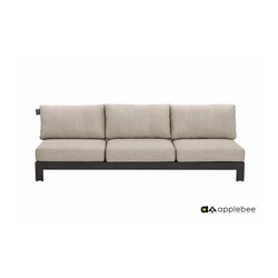 Diivan Apple Bee STICKS & MORE hall / beež, 216x87xH62 cm