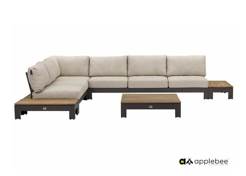 Diivan Apple Bee STICKS & MORE hall / beež nurk, 87x87xH62 cm