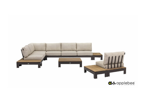 Diivanilaud STICKS & MORE hall / tiigipuu, 87x87xH23 cm