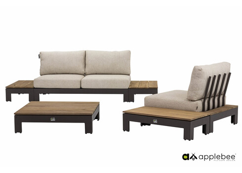 Diivanilaud Apple Bee STICKS & MORE hall / tiigipuu, 87x43xH23 cm