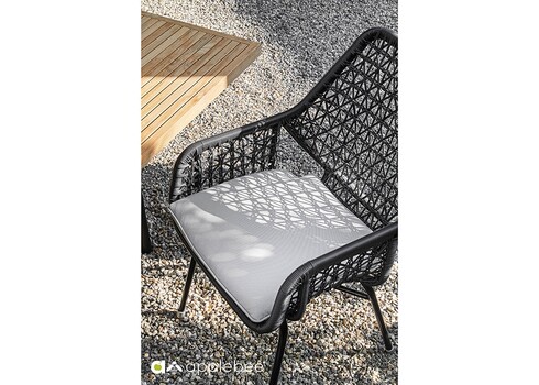 Söögitool Apple Bee ZARA must / helebeež, 53x62xH92 cm