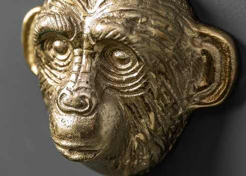 Seinanagid THREE APES kuldne, 20x8xH25 cm