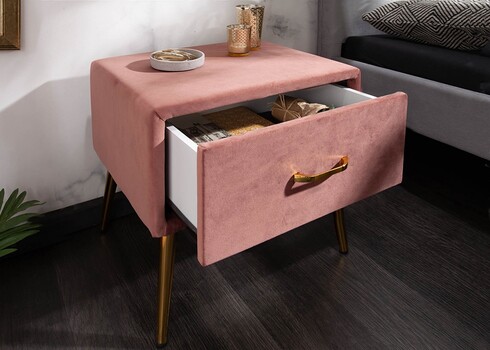 Öökapp FAMOUS tuhmroosa, 45x36xH42 cm