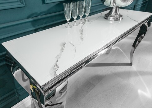 Konsoollaud MODERN BAROQUE marmor, 145x50xH75 cm
