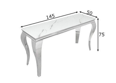 Konsoollaud MODERN BAROQUE marmor, 145x50xH75 cm