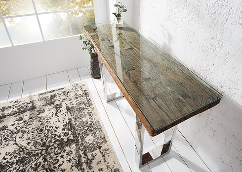 Konsoollaud EUPHORIA tiigipuu, 120x40xH80 cm