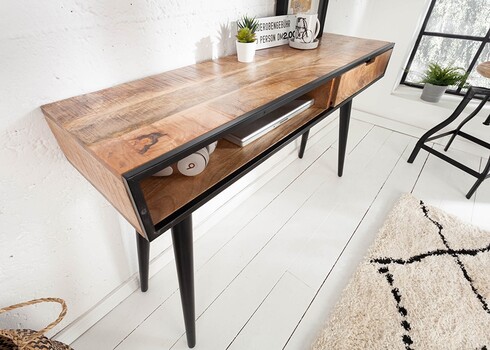 Konsoollaud INDUSTRIAL mango, 120x35xH75 cm