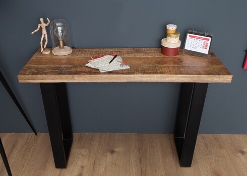 Konsoollaud IRON CRAFT mango, 115x40xH77 cm
