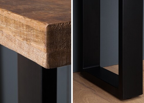 Konsoollaud IRON CRAFT mango, 115x40xH77 cm