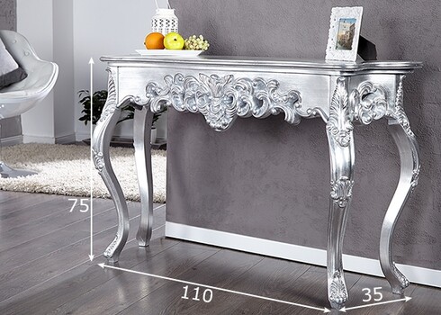 Konsoollaud VENICE kuldne, 110x35xH75 cm