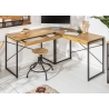 Kirjutuslaud STUDIO tamm / must, 130x46xH76 cm