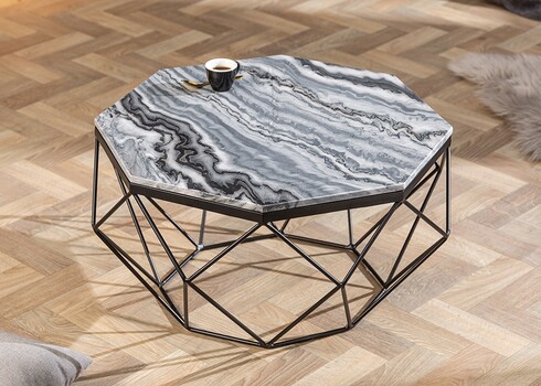 Diivanilaud DIAMOND marmor, 69x69xH38 cm