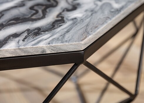 Diivanilaud DIAMOND marmor, 69x69xH38 cm