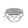 Diivanilaud DIAMOND marmor, 69x69xH38 cm