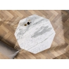 Diivanilaud DIAMOND valge marmor, 69x69xH38 cm