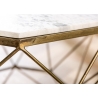 Diivanilaud DIAMOND valge marmor, 69x69xH38 cm