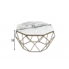 Diivanilaud DIAMOND valge marmor, 69x69xH38 cm