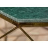 Diivanilaud DIAMOND roheline marmor, 69x69xH38 cm