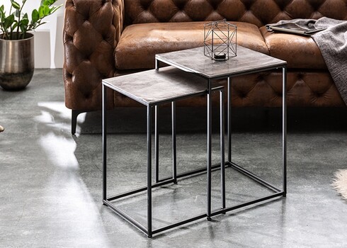 Abilaudade komplekt ELEMENTS hõbe / must