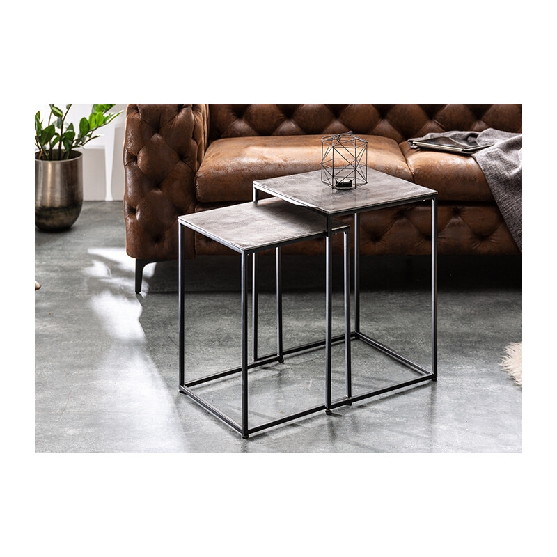 Abilaudade komplekt ELEMENTS hõbe / must