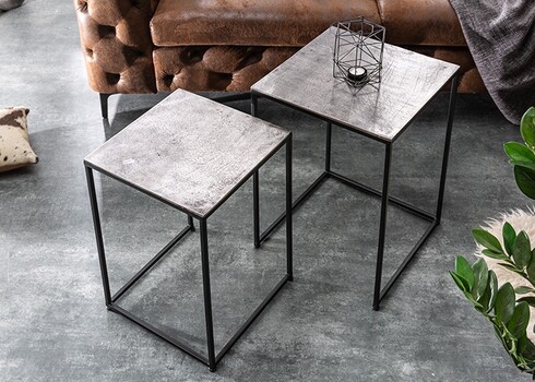 Abilaudade komplekt ELEMENTS hõbe / must