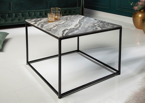 Diivanilaud ELEMENTS hall marmor, 50x50xH41 cm
