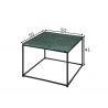 Diivanilaud ELEMENTS roheline marmor, 50x50xH41 cm