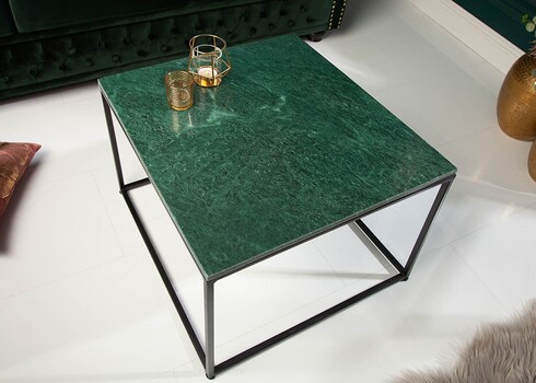 Diivanilaud ELEMENTS roheline marmor, 50x50xH41 cm