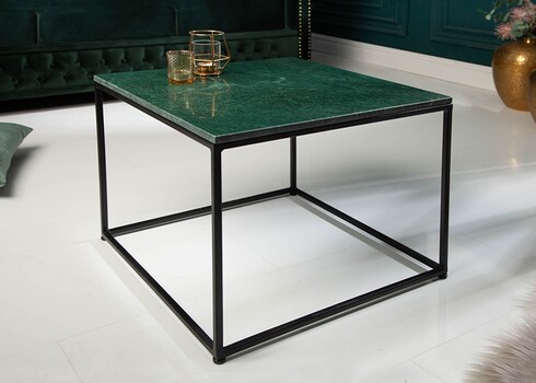 Diivanilaud ELEMENTS roheline marmor, 50x50xH41 cm