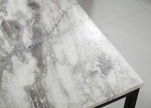 Diivanilaud ELEMENTS valge marmor, 50x50xH41 cm