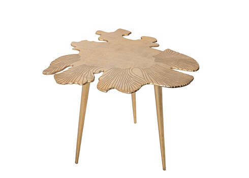 Diivanilaud LEAF kuldne, 57x50xH42 cm