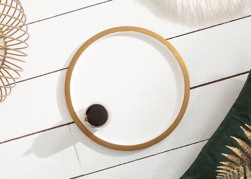 Diivanilaud STORAGE II valge / kuld, D41xH33 cm