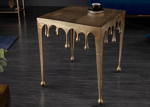 Abilaud LIQUID LINE kuldne, 46x46xH50 cm