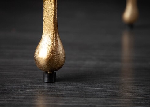 Abilaud LIQUID LINE kuldne, 46x46xH50 cm