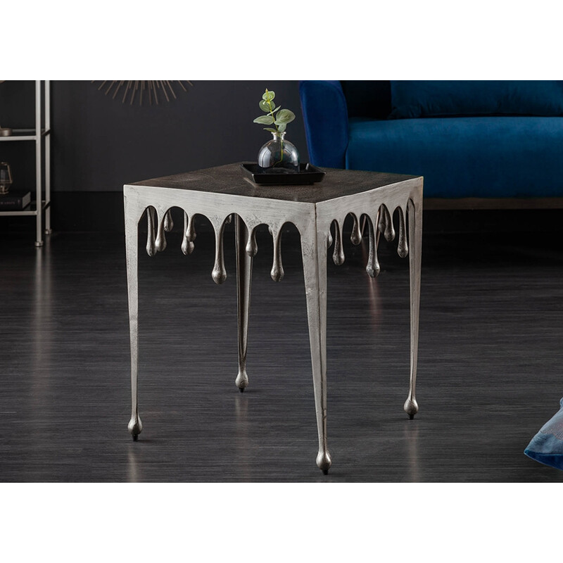 Abilaud LIQUID LINE hõbe, 46x46xH50 cm