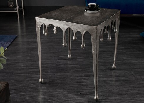 Abilaud LIQUID LINE hõbe, 46x46xH50 cm