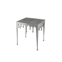 Abilaud LIQUID LINE hõbe, 46x46xH50 cm
