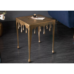 Abilaud LIQUID LINE kuldne, 34x34xH44 cm