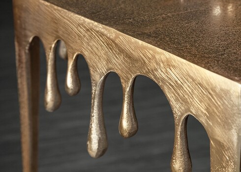 Abilaud LIQUID LINE kuldne, 34x34xH44 cm